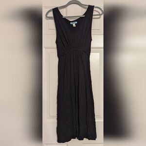 Old Navy Maternity Black Midi Dress